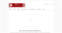 Desktop Screenshot of idel.hr