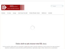 Tablet Screenshot of idel.hr
